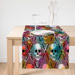 - SuetRunner-3929-Gorsel1 - Realhomes Realhomes Renkli Zeminde Kurukafa Motifli Dijital Baskılı Modern Süet Runner Realhomes