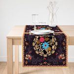 - SuetRunner-3934-Gorsel1 - Realhomes  Realhomes Etnik Motifli Özel Tasarım Dijital Baskılı Modern Süet Runner Realhomes