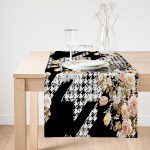 - SuetRunner-3936-Gorsel1 - Realhomes  Realhomes Kaz Ayağı Zeminde Rengarenk Çiçekler Dijital Baskılı Modern Süet Runner Realhomes