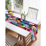 - SuetRunner-3939-Gorsel2 - Realhomes  Realhomes Renkli Mozaik Desenli Özel Tasarım Dijital Baskılı Modern Süet Runner Realhomes