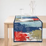 Realhomes Özel Tasarım Dijital Baskılı Modern Süet Runner Realhomes