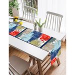 Realhomes Özel Tasarım Dijital Baskılı Modern Süet Runner Realhomes