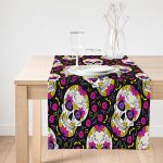 Realhomes Özel Tasarım Dijital Baskılı Modern Süet Runner Realhomes