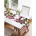 Realhomes Özel Tasarım Dijital Baskılı Modern Süet Runner Realhomes