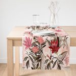 Realhomes Özel Tasarım Dijital Baskılı Modern Süet Runner Realhomes