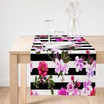 Realhomes Özel Tasarım Dijital Baskılı Modern Süet Runner Realhomes