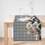 Realhomes Özel Tasarım Dijital Baskılı Modern Süet Runner Realhomes