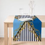 Realhomes Özel Tasarım Dijital Baskılı Modern Süet Runner Realhomes