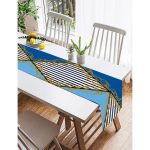 Realhomes Özel Tasarım Dijital Baskılı Modern Süet Runner Realhomes