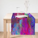 Realhomes Özel Tasarım Dijital Baskılı Modern Süet Runner Realhomes