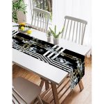 Realhomes Özel Tasarım Dijital Baskılı Modern Süet Runner Realhomes