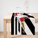 Realhomes Özel Tasarım Dijital Baskılı Modern Süet Runner Realhomes