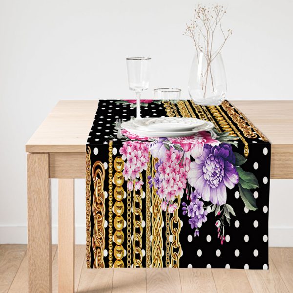 - SuetRunner-3996-Gorsel1 - Realhomes  Realhomes Modern Ebru Desen Dijital Baskılı Dekoratif Süet Runner Realhomes