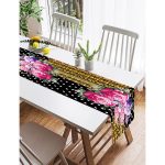 Realhomes Pembe Özel Tasarım Dijital Baskılı Modern Süet Runner Realhomes