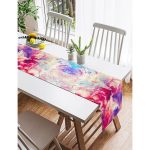 - SuetRunner-3999-Gorsel2 - Realhomes  Realhomes Pembe Desenli Dijital Baskılı Süet Runner Realhomes