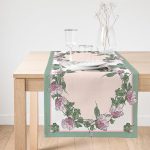 Realhomes Özel Tasarım Dijital Baskılı Modern Süet Runner Realhomes