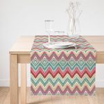 - SuetRunner-401-Gorsel1 - Realhomes  Realhomes Modern Ebru Desen Dijital Baskılı Dekoratif Süet Runner Realhomes