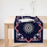 Realhomes Özel Tasarım Dijital Baskılı Modern Süet Runner Realhomes