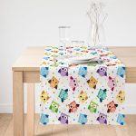 Realhomes Özel Tasarım Dijital Baskılı Modern Süet Runner Realhomes