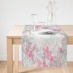 Realhomes Özel Tasarım Dijital Baskılı Modern Süet Runner Realhomes