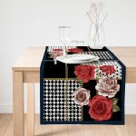 Realhomes Özel Tasarım Dijital Baskılı Modern Süet Runner Realhomes