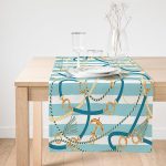 Realhomes Özel Tasarım Dijital Baskılı Modern Süet Runner Realhomes