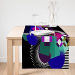 Realhomes Özel Tasarım Dijital Baskılı Modern Süet Runner Realhomes