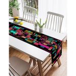 Realhomes Özel Tasarım Dijital Baskılı Modern Süet Runner Realhomes