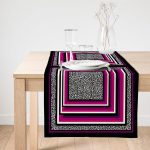 Realhomes Özel Tasarım Dijital Baskılı Modern Süet Runner Realhomes