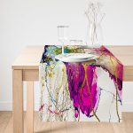 Realhomes Özel Tasarım Dijital Baskılı Modern Süet Runner Realhomes