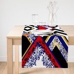 Realhomes Özel Tasarım Dijital Baskılı Modern Süet Runner Realhomes