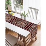 Realhomes Özel Tasarım Dijital Baskılı Modern Süet Runner Realhomes