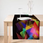 Realhomes Özel Tasarım Dijital Baskılı Modern Süet Runner Realhomes