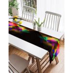 Realhomes Özel Tasarım Dijital Baskılı Modern Süet Runner Realhomes