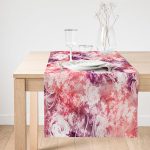 Realhomes Özel Tasarım Dijital Baskılı Modern Süet Runner Realhomes