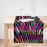 Realhomes Özel Tasarım Dijital Baskılı Modern Süet Runner Realhomes