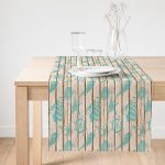 Realhomes Özel Tasarım Dijital Baskılı Modern Süet Runner Realhomes