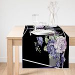 Realhomes Özel Tasarım Dijital Baskılı Modern Süet Runner Realhomes