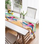 Realhomes Özel Tasarım Dijital Baskılı Modern Süet Runner Realhomes