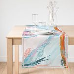 - SuetRunner-4151-Gorsel1 - Realhomes  Realhomes Modern Mavi Ve Turuncu Tasarımlı Dijital Baskılı Süet Runner Realhomes