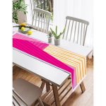 Realhomes Özel Tasarım Dijital Baskılı Modern Süet Runner Realhomes