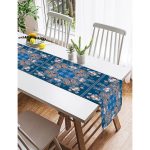 Realhomes Modern Sanat Tasarımlı Dijital Baskılı Süet Runner Realhomes