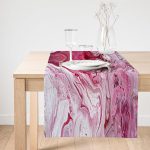 Realhomes Modern Yağlı Boya Dijital Baskılı Özel Tasarım Süet Runner Realhomes