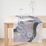 Realhomes Modern Sanat Tasarımlı Dijital Baskılı Süet Runner Realhomes