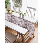 Realhomes Modern Sanat Tasarımlı Dijital Baskılı Süet Runner Realhomes