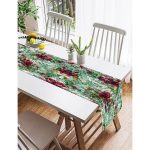 Realhomes Modern Sanat Tasarımlı Dijital Baskılı Süet Runner Realhomes