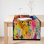 - SuetRunner-4226-Gorsel1 - Realhomes  Realhomes Pembe Dijital Baskılı Süet Runner Modern Sanat Tasarımlı Realhomes