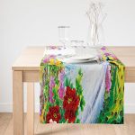 - SuetRunner-4252-Gorsel1 - Realhomes Realhomes Modern Tavus Kuşu Tasarımlı Dijital Baskılı Süet Runner Realhomes