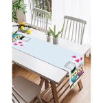 - SuetRunner-426-Gorsel2 - Realhomes Realhomes Baykuş Desenli Dijital Baskılı Dekoratif Özel Tasarım Süet Runner Realhomes