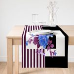 Realhomes Mor Çizgi Ve Siyahın Uyumu Tasarımlı Süet Runner Realhomes